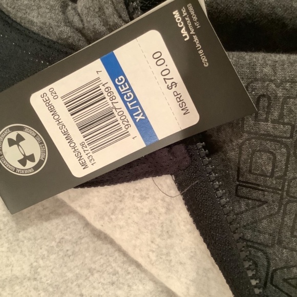 NWT Amazing mens Under Armour full zip hoodie - Picture 9 of 10